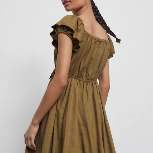 NWOT Urban Outfitters Peekaboo Frock Dress Size Large - Picture 3 of 8